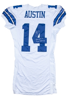 2006 Miles Austin Postseason Game Used, Signed & Inscribed Dallas Cowboys Rookie Jersey For 93 Yard Kickoff TD vs. Seattle Seahawks on 01-07-07 (Steiner & Beckett)